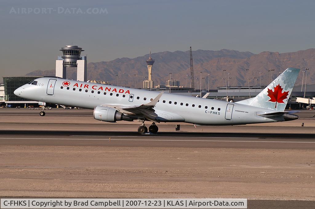C-FHKS, 2007 Embraer 190AR (ERJ-190-100IGW) C/N 19000064, Air Canada / 2007 Embraer ERJ 190-100 IGW