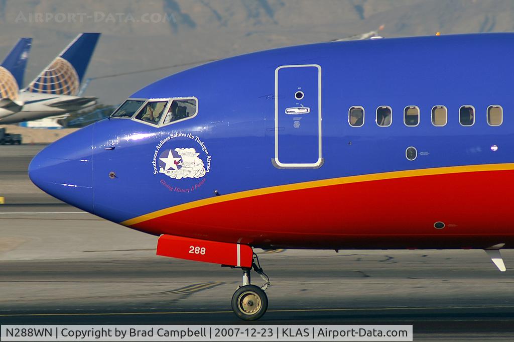 N288WN, 2007 Boeing 737-7H4 C/N 36611, Southwest Airlines - 'Southwest Airlines Salutes the Tuskegee Airman - Giving History a Future' / 2007 Boeing 737-7H4