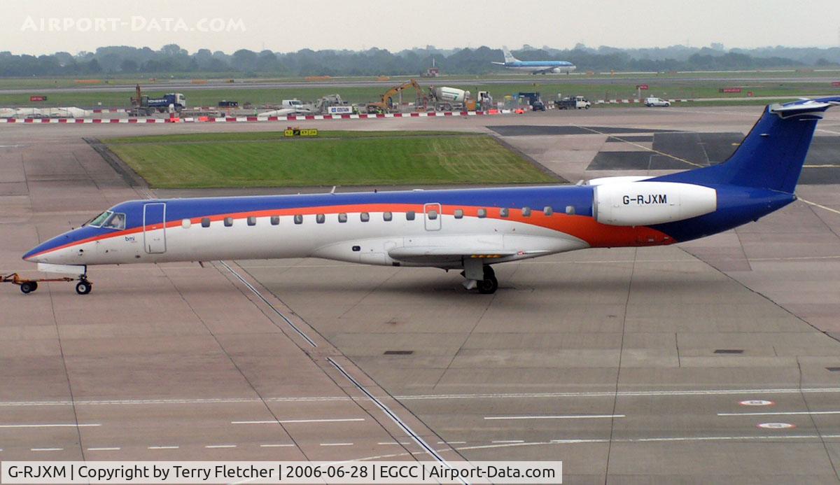 G-RJXM, 2000 Embraer ERJ-145MP (EMB-145MP) C/N 145216, This untitled Emb145 was operating for British Midland when photographed at Manchester in 2006