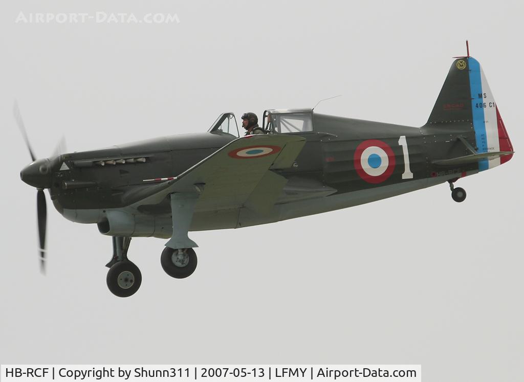 HB-RCF, 1942 Morane-Saulnier D-3801 (MS-412) C/N 194, Used during LFMY Airshow 2007