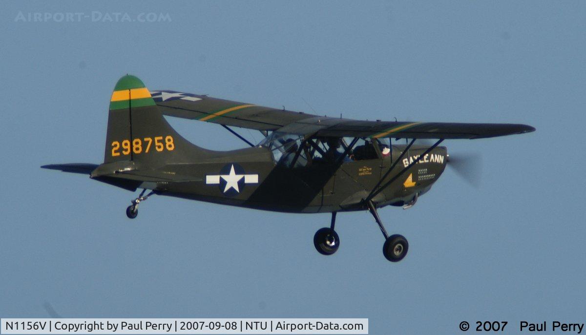 N1156V, 1943 Stinson L-5 Sentinel C/N 60507, Gayle Ann headed out