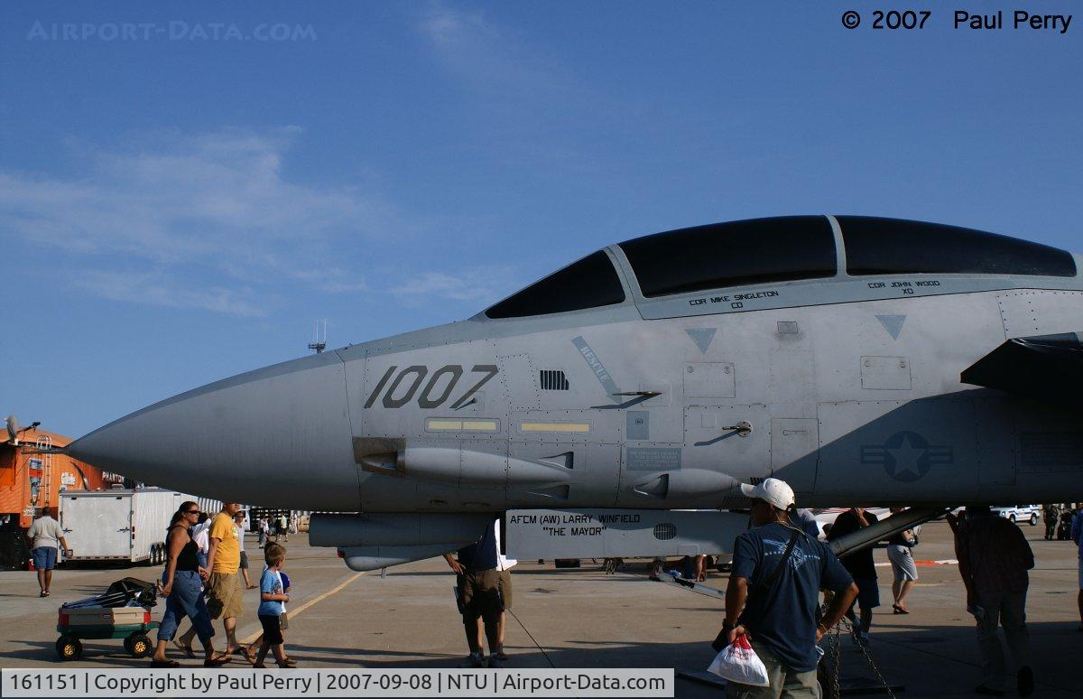 161151, Grumman F-14A Tomcat C/N 378, This Cat is used at The Center for Naval Aviation Technical Training Unit, to prepare maintainers for their work