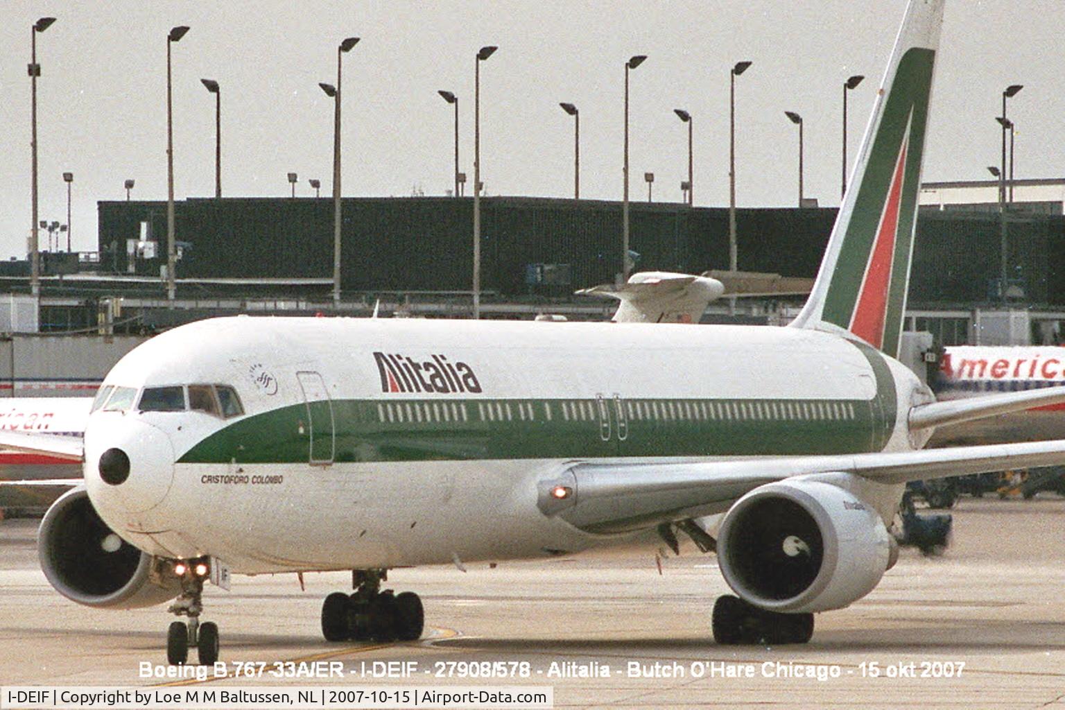 I-DEIF, 1995 Boeing 767-33A C/N 27908, 