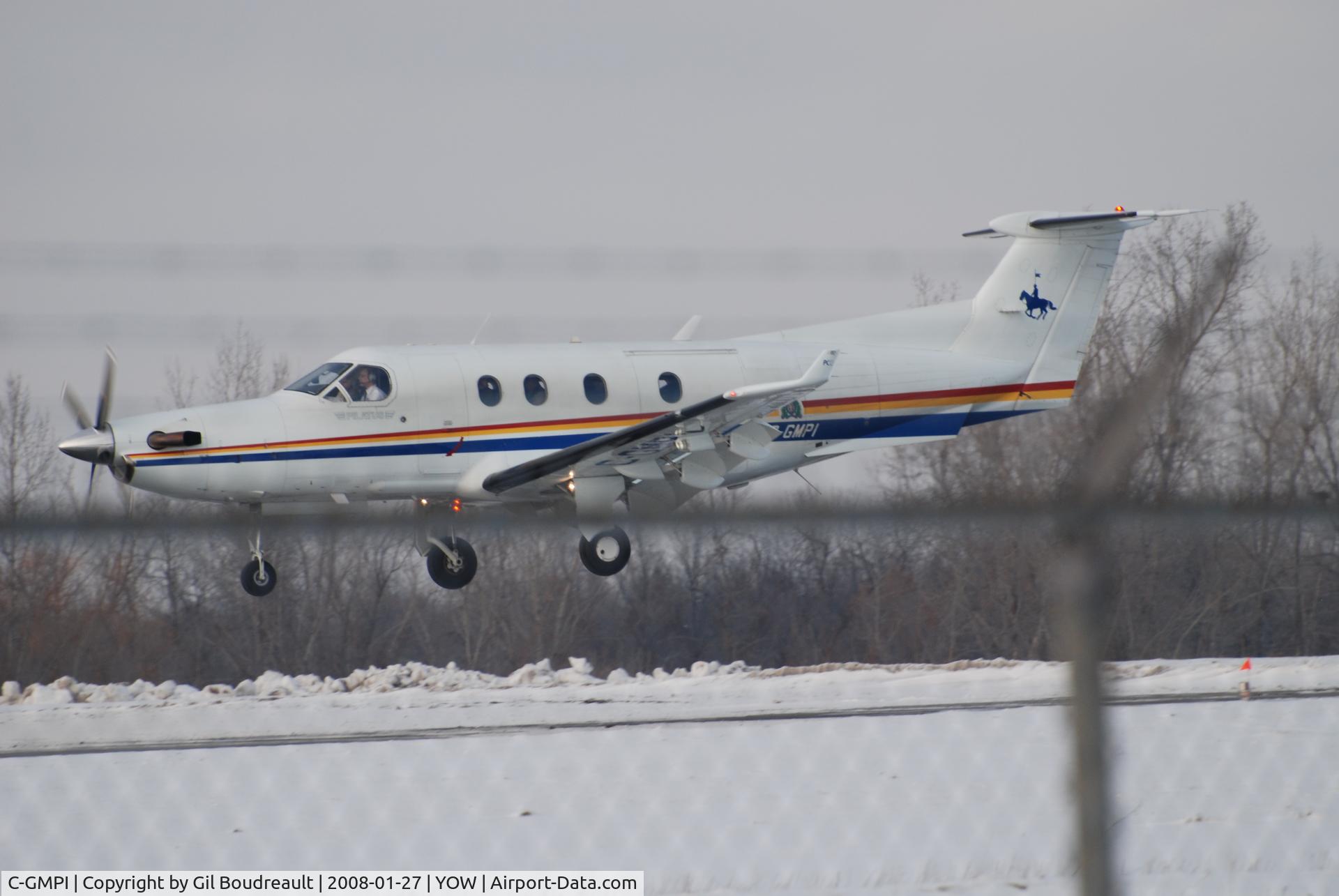 C-GMPI, 1998 Pilatus PC-12/45 C/N 239, Landing on runway 25