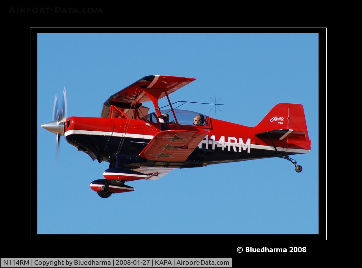 N114RM, 1999 Aviat Pitts S-2C Special C/N 6030, Approach to 17L for Touch and Go.