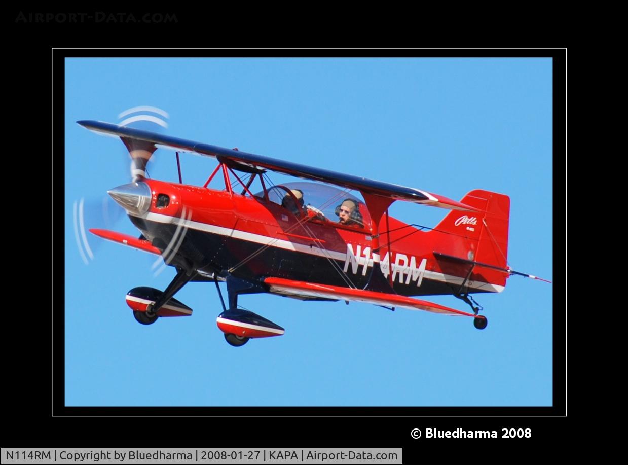 N114RM, 1999 Aviat Pitts S-2C Special C/N 6030, Approach to 17L for Touch and Go.