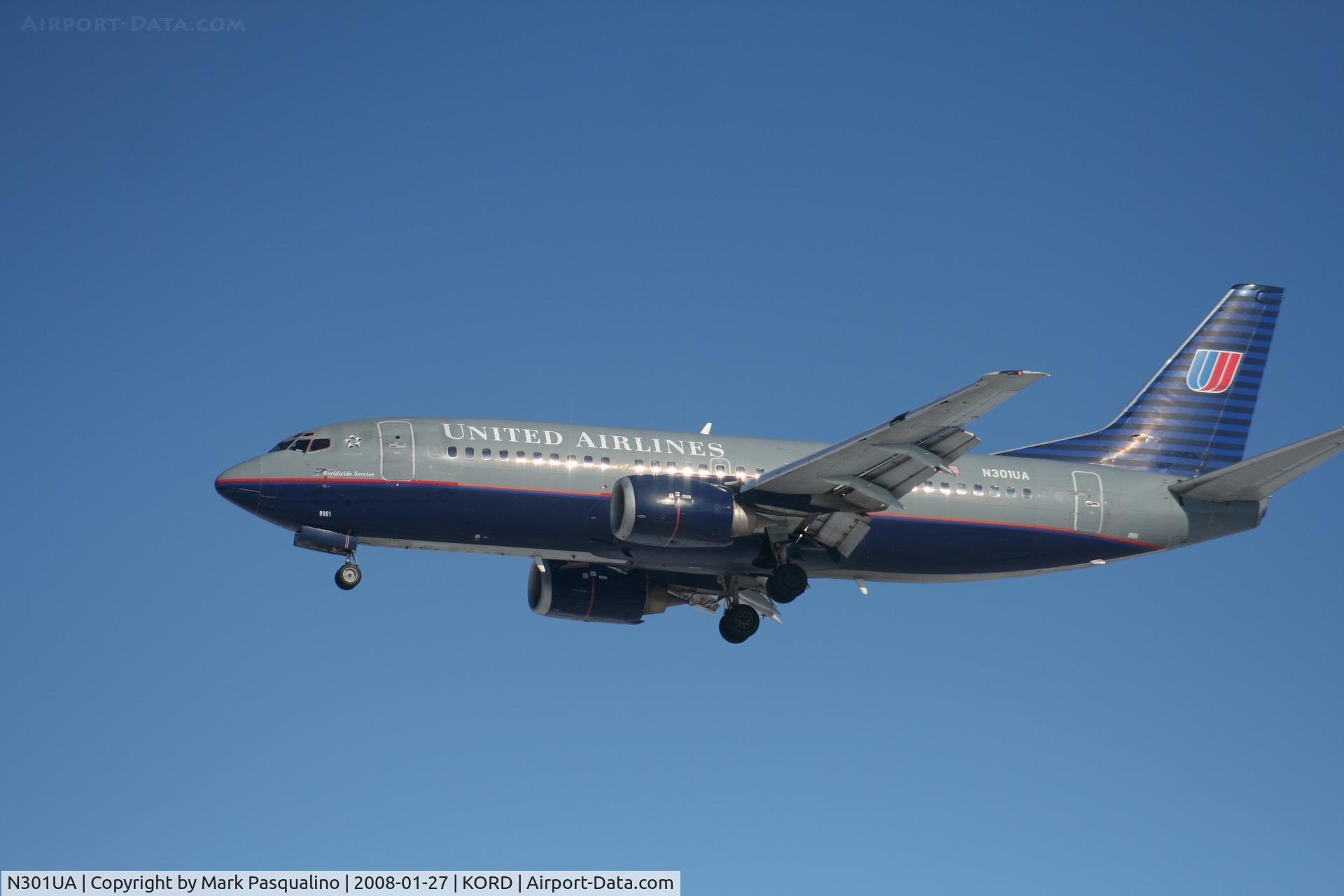 N301UA, 1986 Boeing 737-322 C/N 23642, Boeing 737-300