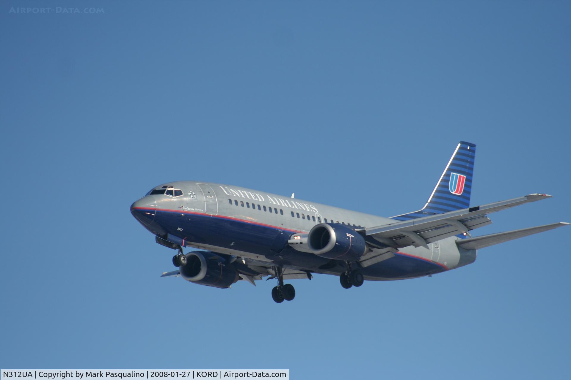 N312UA, 1987 Boeing 737-322 C/N 23673, Boeing 737-300