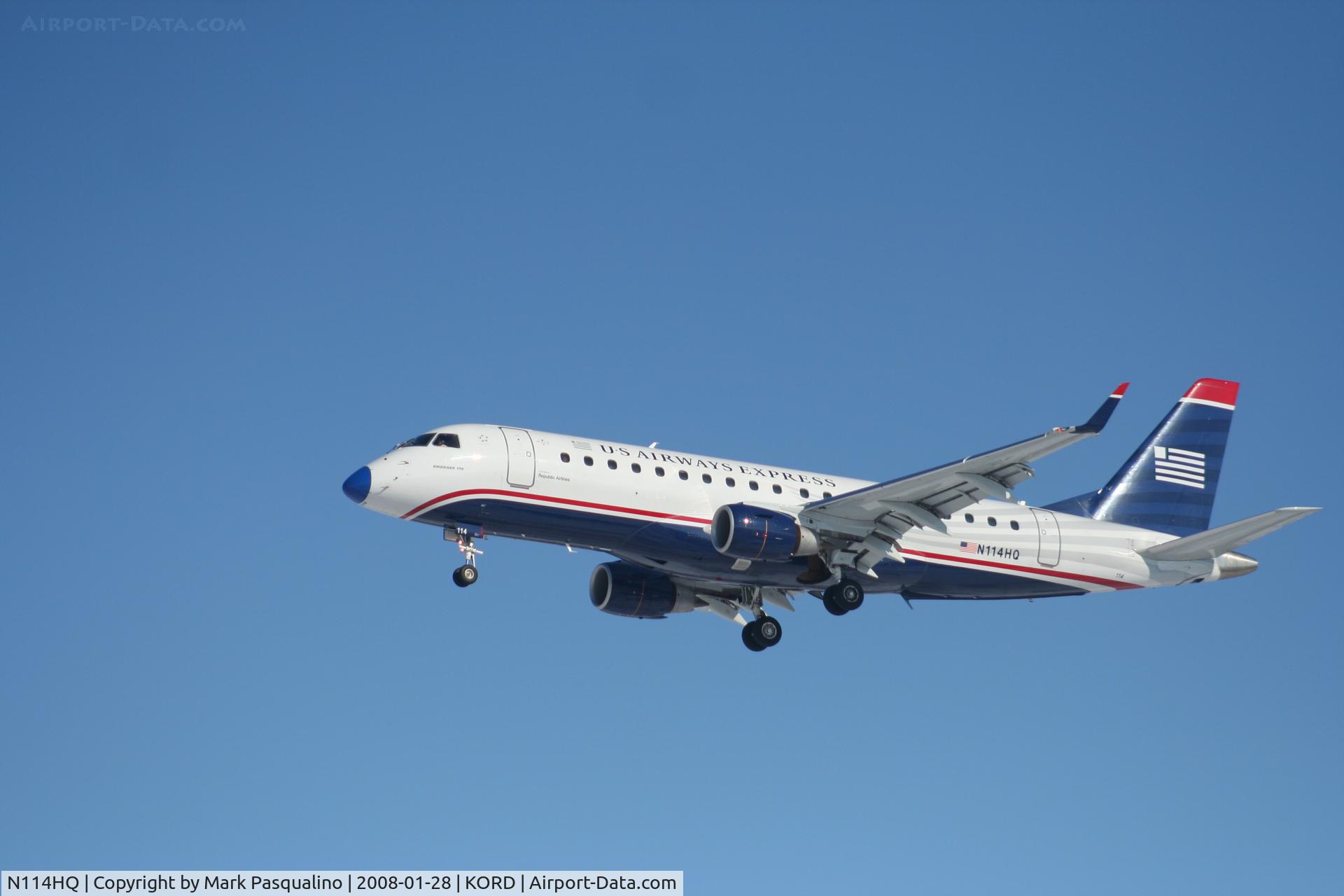 N114HQ, 2007 Embraer 175LR (ERJ-170-200LR) C/N 17000179, ERJ 170-200 LR