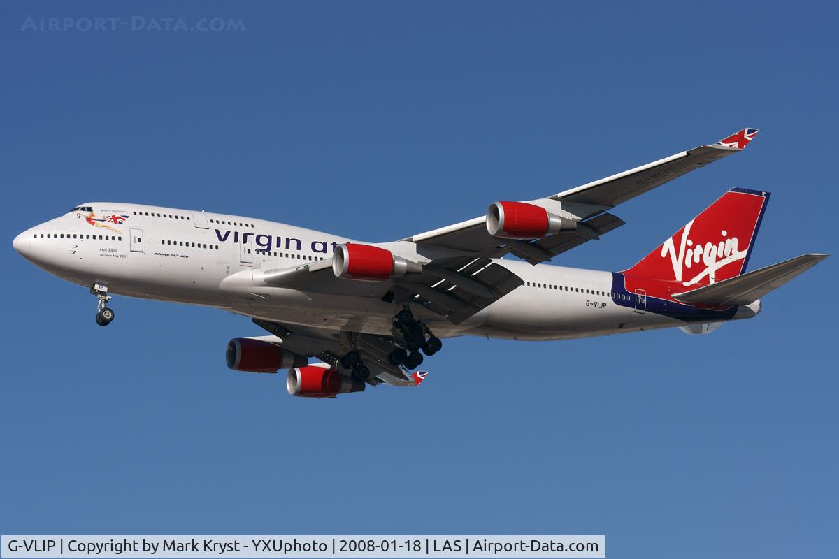 G-VLIP, 2001 Boeing 747-443 C/N 32338, Final for RWY25L.