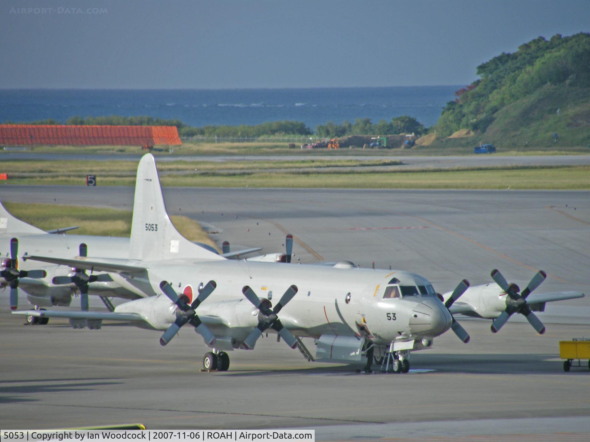 5053, 1989 Kawasaki (Lockheed) P-3C-III Orion C/N 9050, Lockheed P-3C/On the ramp at Naha