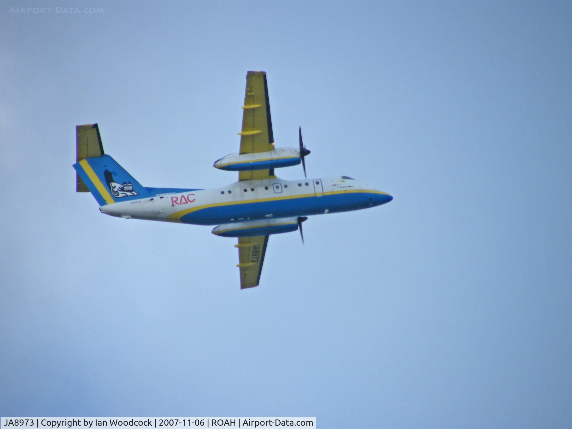 JA8973, 1997 De Havilland Canada DHC-8-103 Dash 8 C/N 501, DHC 8-Q-10/RAC/Departing Naha
