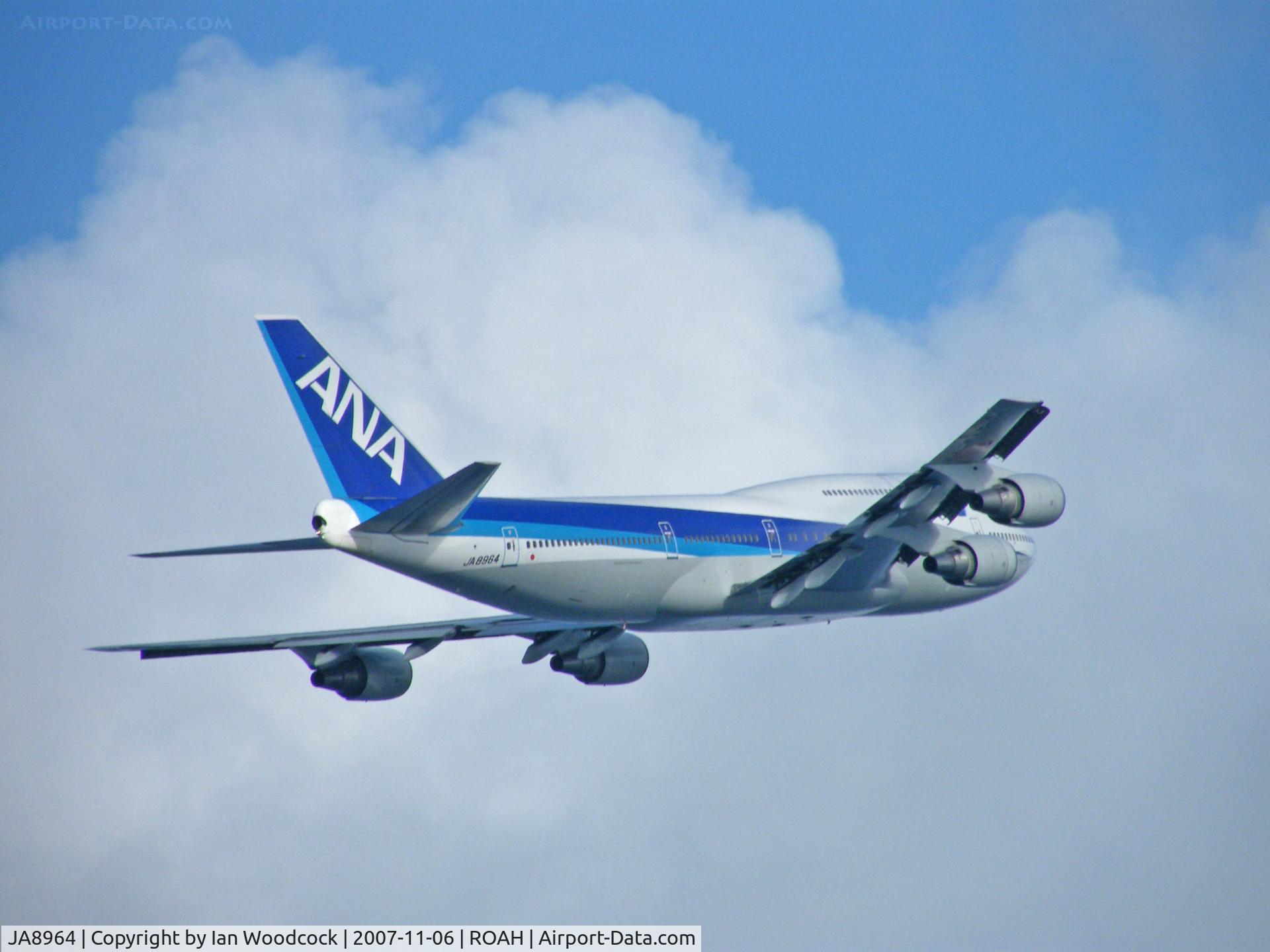 JA8964, 1993 Boeing 747-481D C/N 27163, Boeing 747-481/ANA/Departing Naha