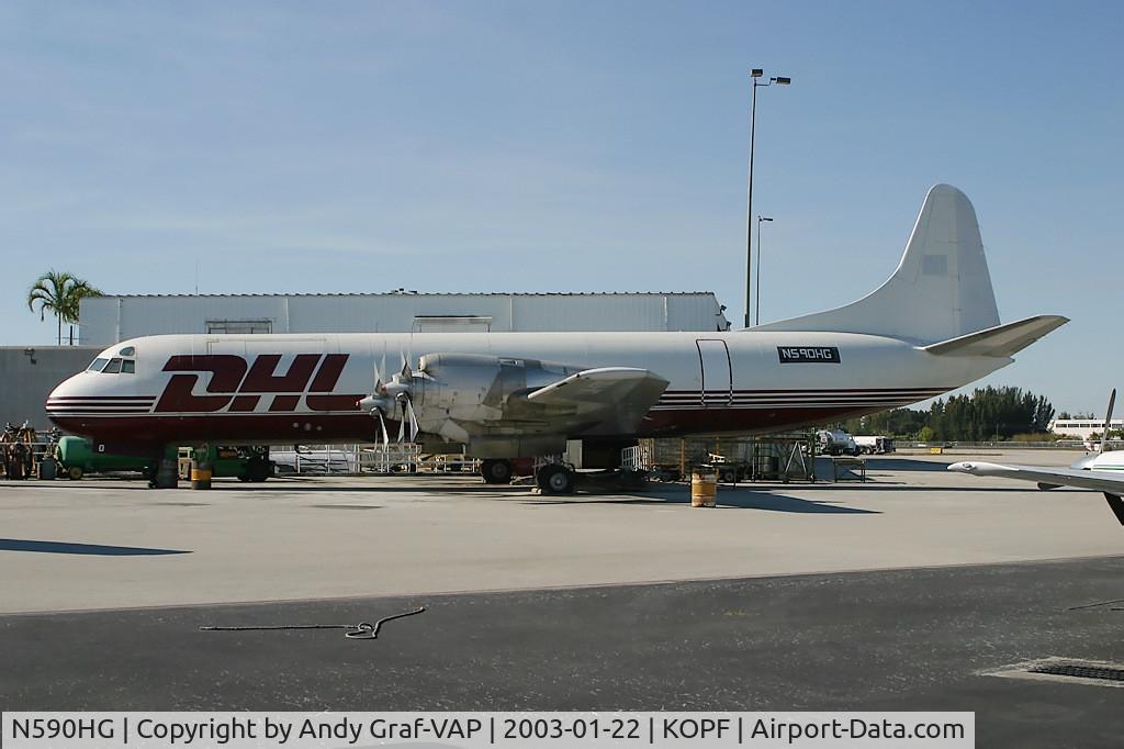 N590HG, 1959 Lockheed L-188C(F) Electra C/N 1098, DHL L-188