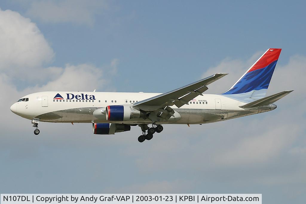 N107DL, 1982 Boeing 767-232 C/N 22219, Delta Airlines 767-200