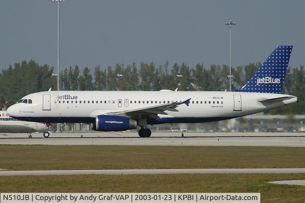 N510JB, 2000 Airbus A320-232 C/N 1280, Jetblue A320