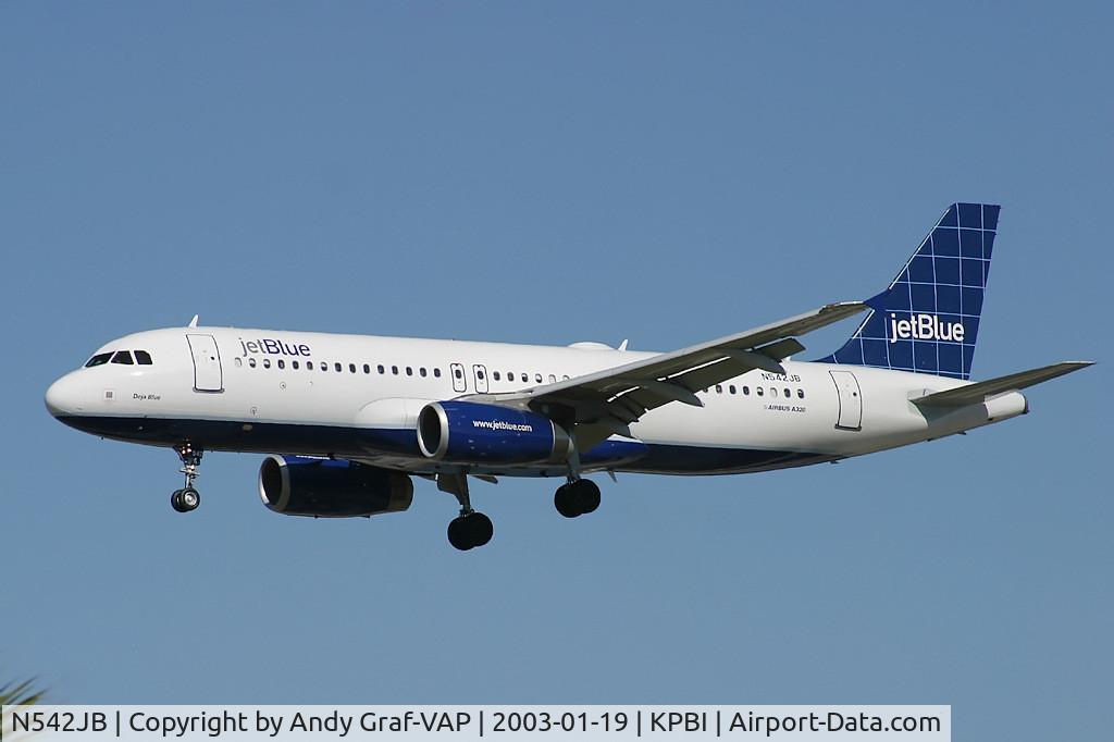 N542JB, 2002 Airbus A320-232 C/N 1802, Jetblue A320
