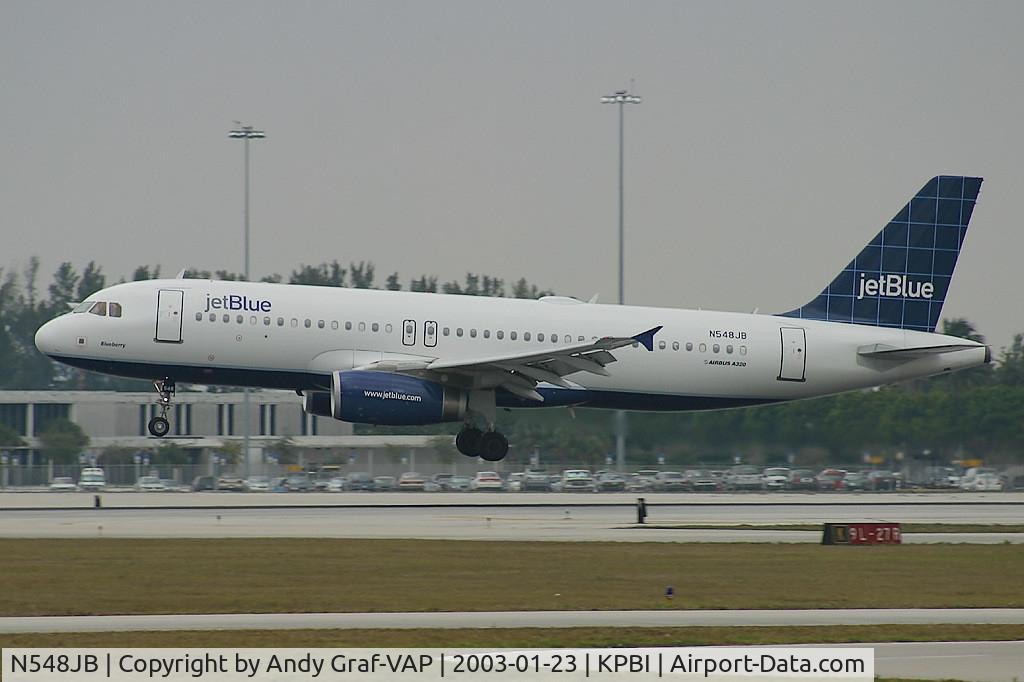 N548JB, 2002 Airbus A320-232 C/N 1868, Jetblue A320