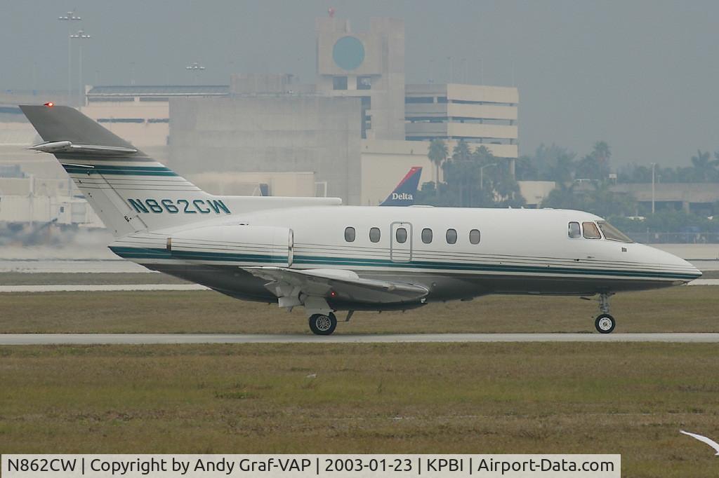 N862CW, 1986 British Aerospace BAe.125 Series 800A C/N 258062, Bae125