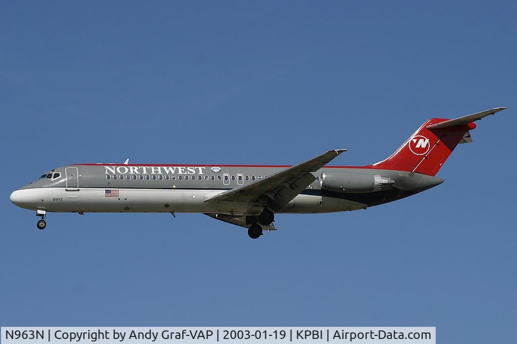 N963N, 1969 Douglas DC-9-31 C/N 47415, Northwest DC9-32