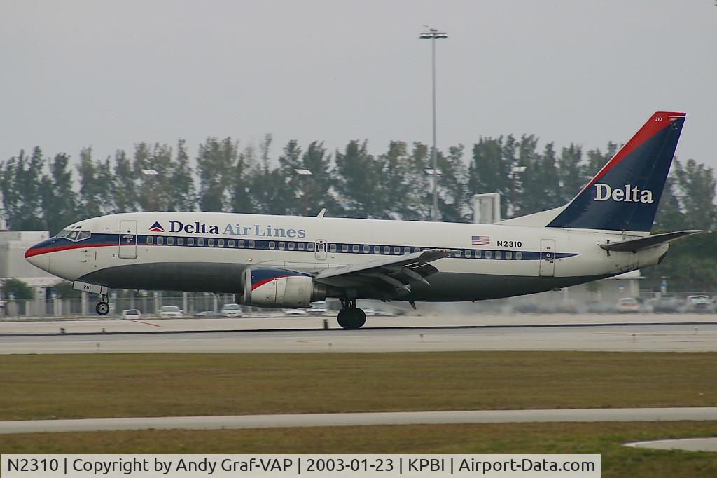 N2310, 1986 Boeing 737-347 C/N 23596, Delta Airlines 737-300
