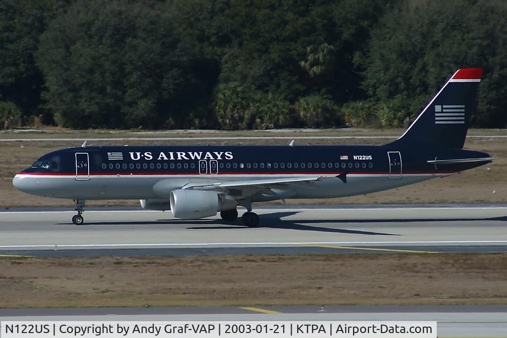 N122US, 2000 Airbus A320-214 C/N 1298, US Airways A320