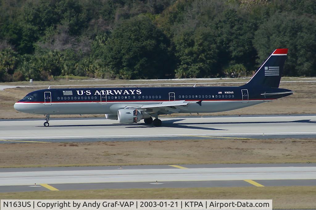 N163US, 2001 Airbus A321-211 C/N 1417, US Airways A321