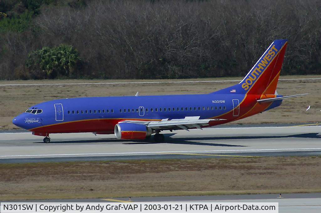 N301SW, 1984 Boeing 737-3H4 C/N 22941, Southwest 737-300