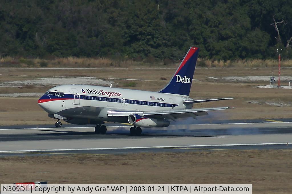 N309DL, Boeing 737-232 C/N 23081, Delta Airlines 737-200