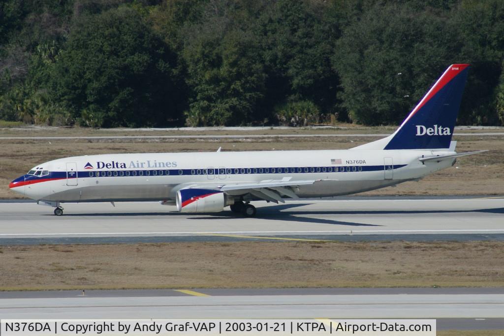 N376DA, 1999 Boeing 737-832 C/N 29624, Delta Airlines 737-800