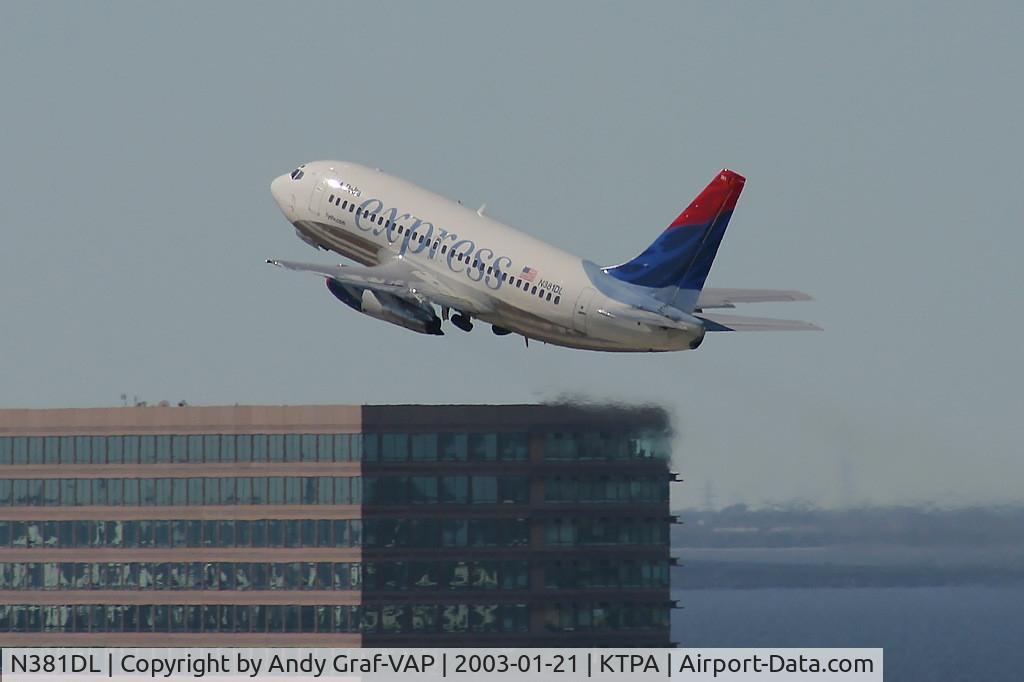 N381DL, 1987 Boeing 737-247 C/N 23608, Delta Airlines 737-200