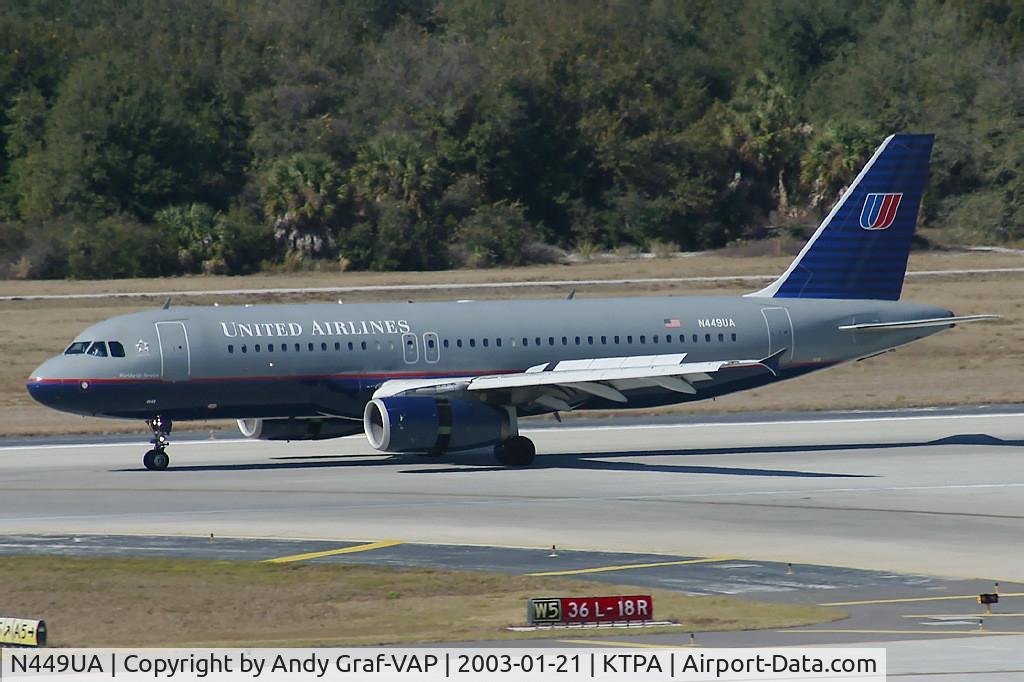 N449UA, 1998 Airbus A320-232 C/N 851, United Airlines A320