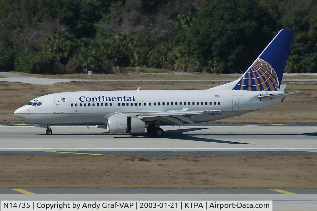 N14735, 1999 Boeing 737-724 C/N 28950, Continental Airlines 737-700