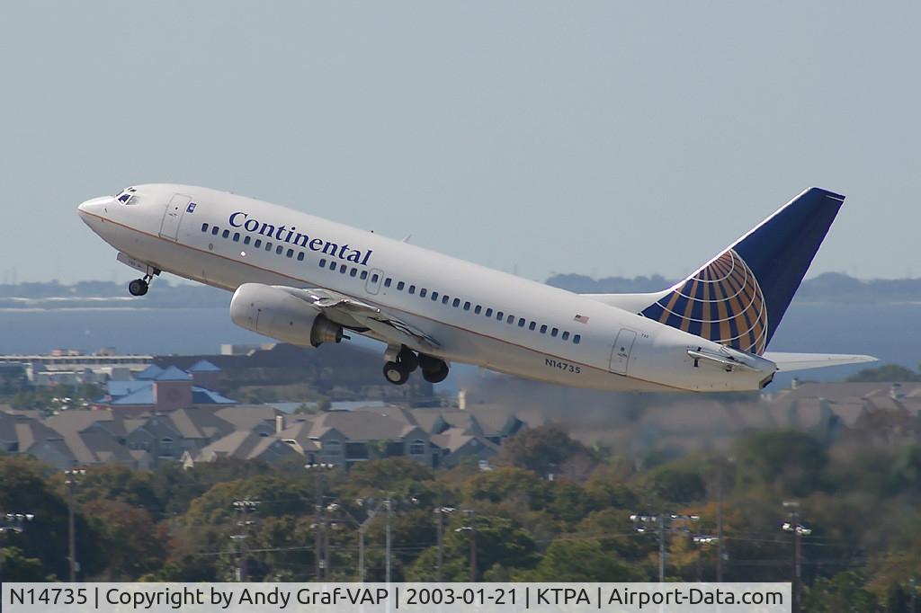 N14735, 1999 Boeing 737-724 C/N 28950, Continental Airlines 737-700