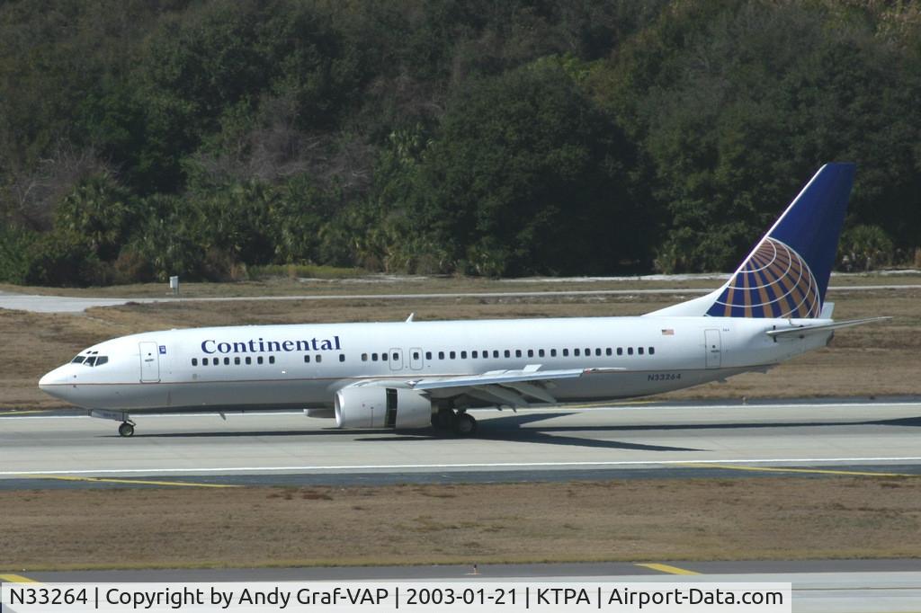 N33264, 2001 Boeing 737-824 C/N 31584, Continental Airlines 737-800