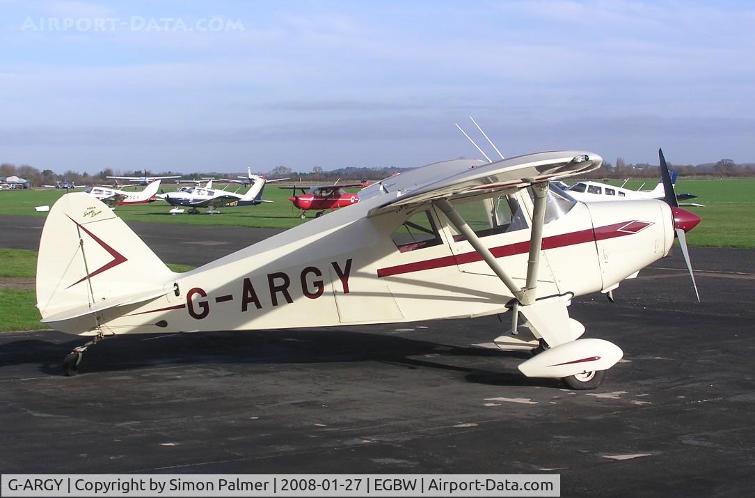 G-ARGY, 1960 Piper PA-22-160(TD) Tri Pacer C/N 22-7620, Tailwheel PA-22 based at Wellesbourne