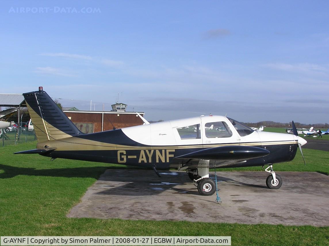 G-AYNF, 1970 Piper PA-28-140 Cherokee C/N 28-26778, PA-28 at its home base of Wellesbourne