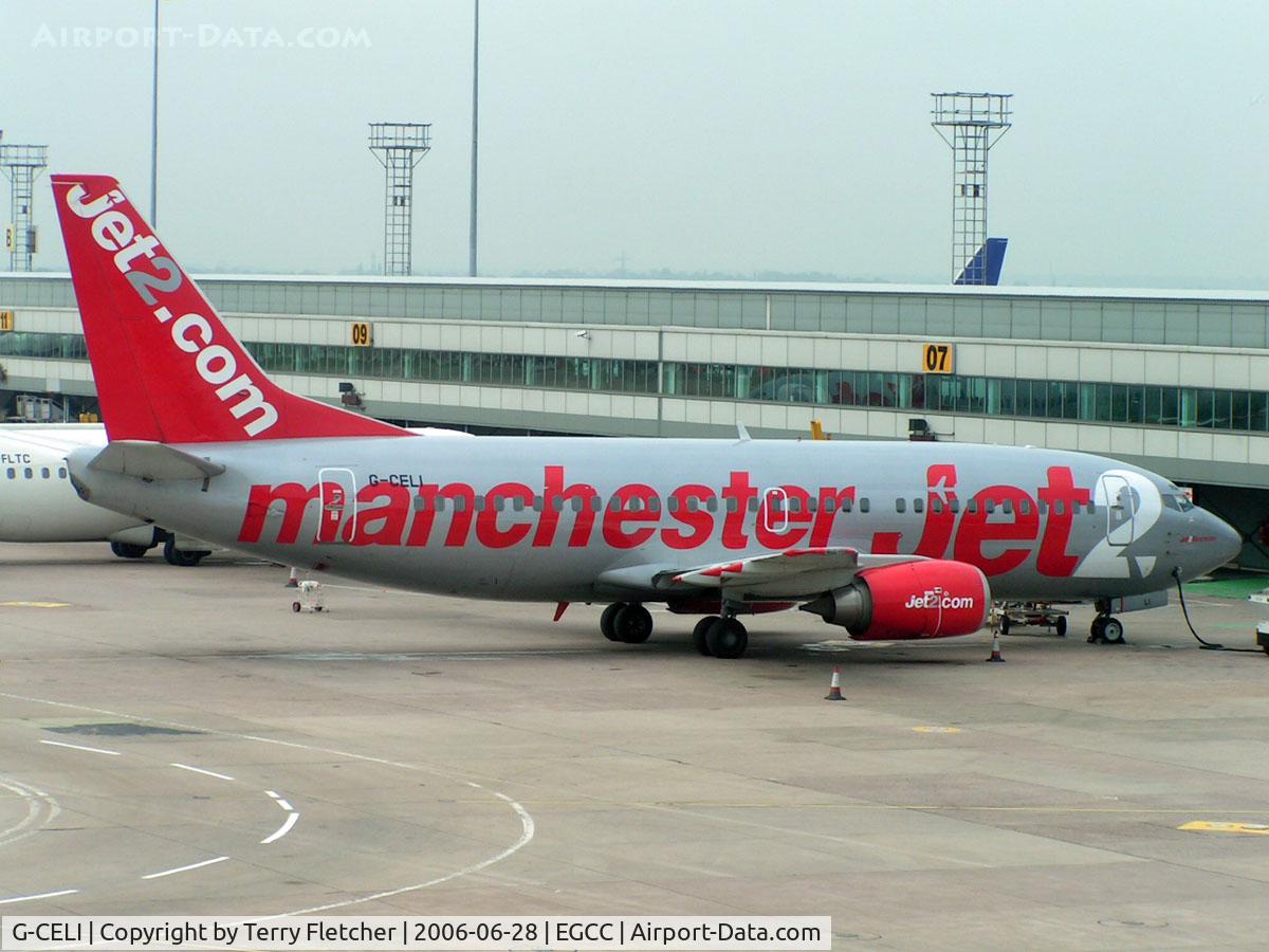 G-CELI, 1986 Boeing 737-330 C/N 23526, Jet2' Manchester logojet at its home base in 2006
