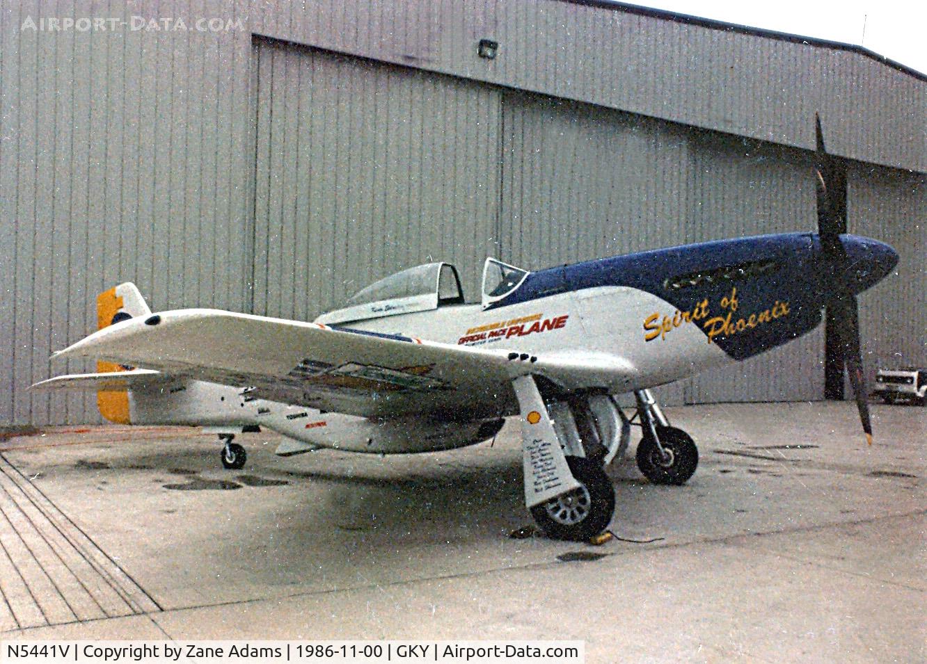 N5441V, 1961 North American F-51D Mustang C/N 45-11582, Spirit of Phoenix racing colors - At Arlington Municipal
