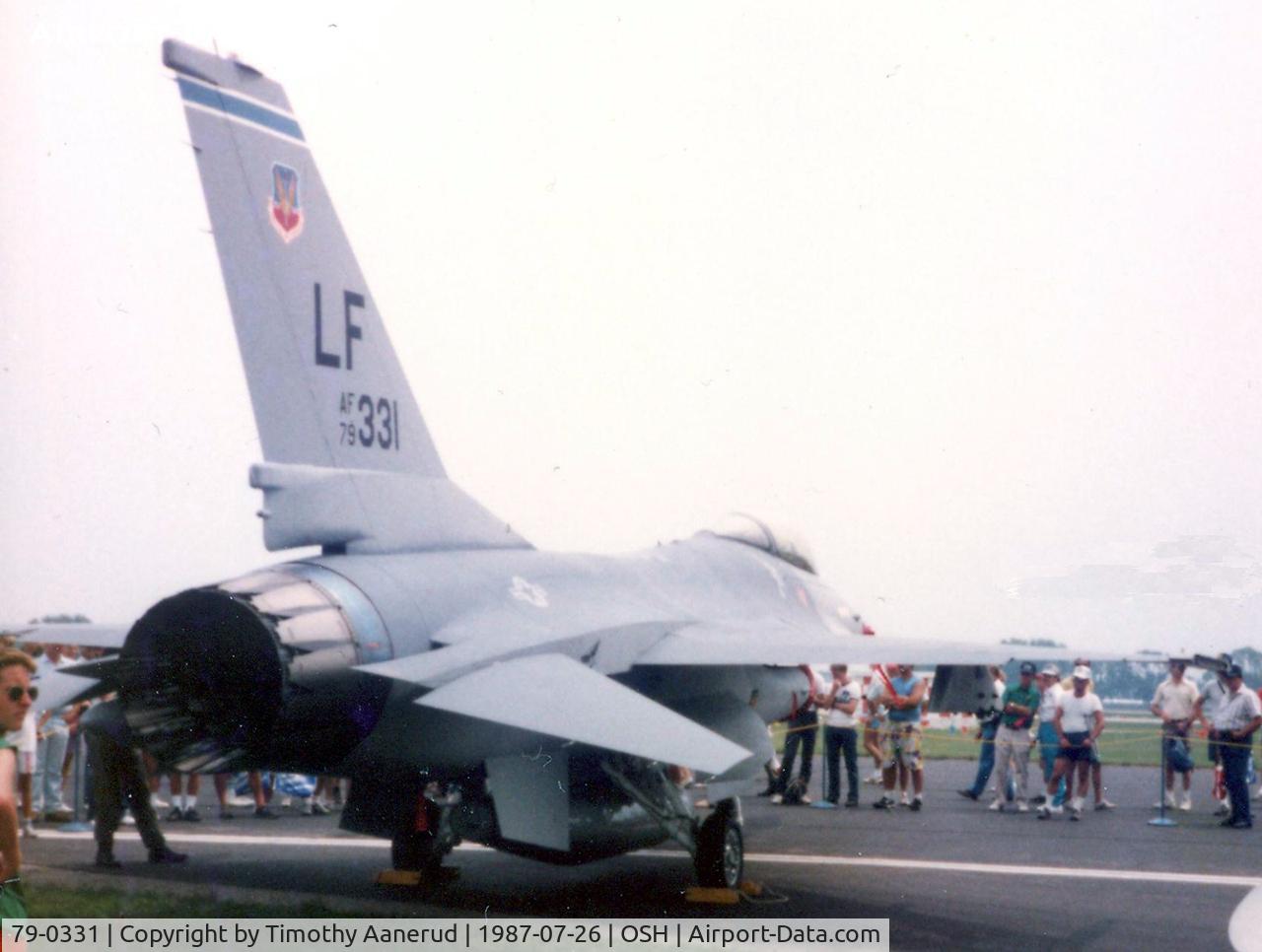 79-0331, General Dynamics F-16A Fighting Falcon C/N 61-116, Oshkosh 1987
