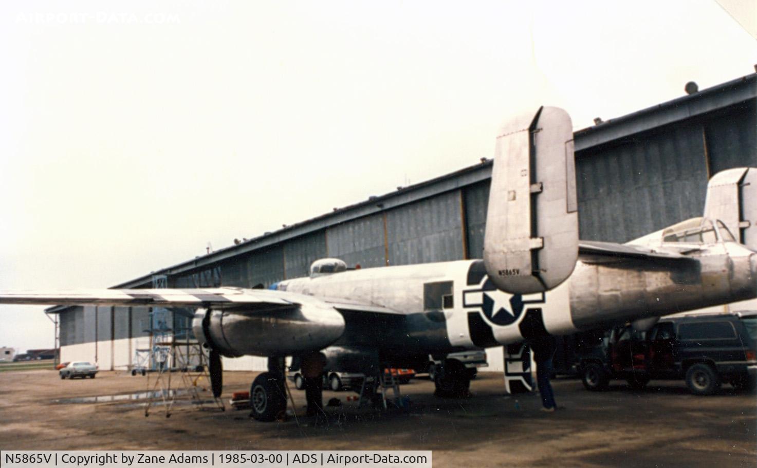 N5865V, 1945 North American B-25J Mitchell Mitchell C/N 108-34263, Big Ole Brew at Addison, TX - PBJ-1J Mitchell currently being restored to USMC original configuration in California