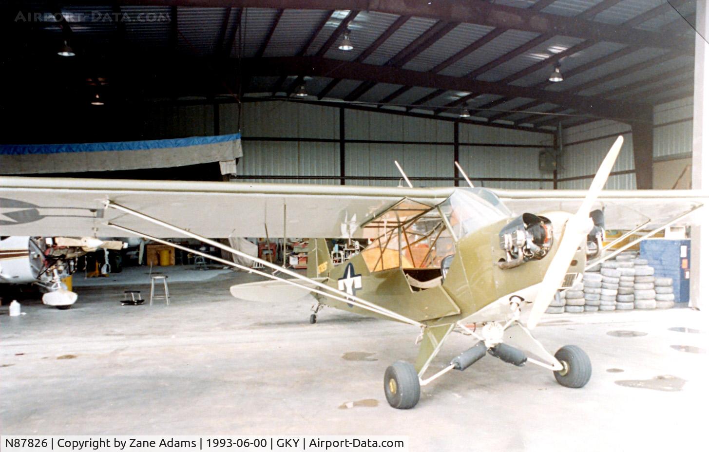 N87826, 1946 Piper J3C-65 Cub Cub C/N 15221, L-4 at Arlington, TX