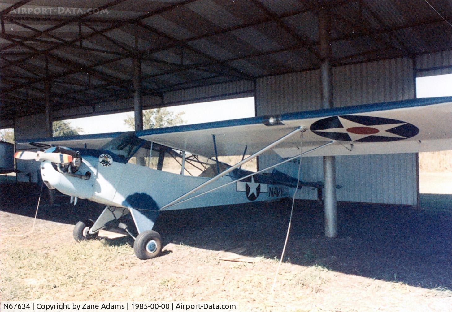 N67634, 1942 Piper J3C-65 Cub C/N 13969, Piper Navy NE-2  at the former Luck Field