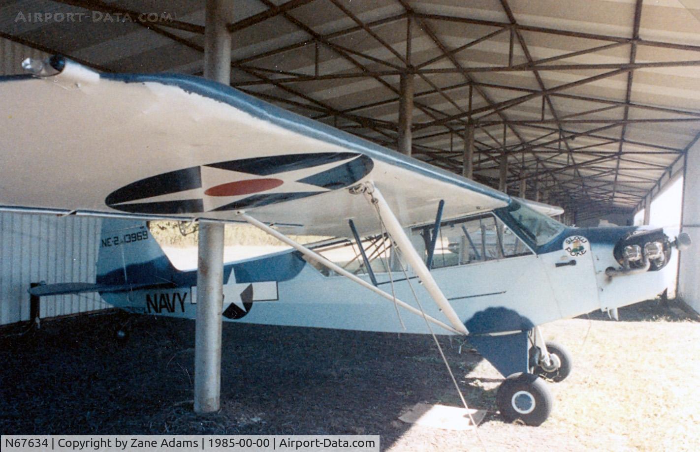 N67634, 1942 Piper J3C-65 Cub C/N 13969, Piper Navy NE-2  at the former Luck Field