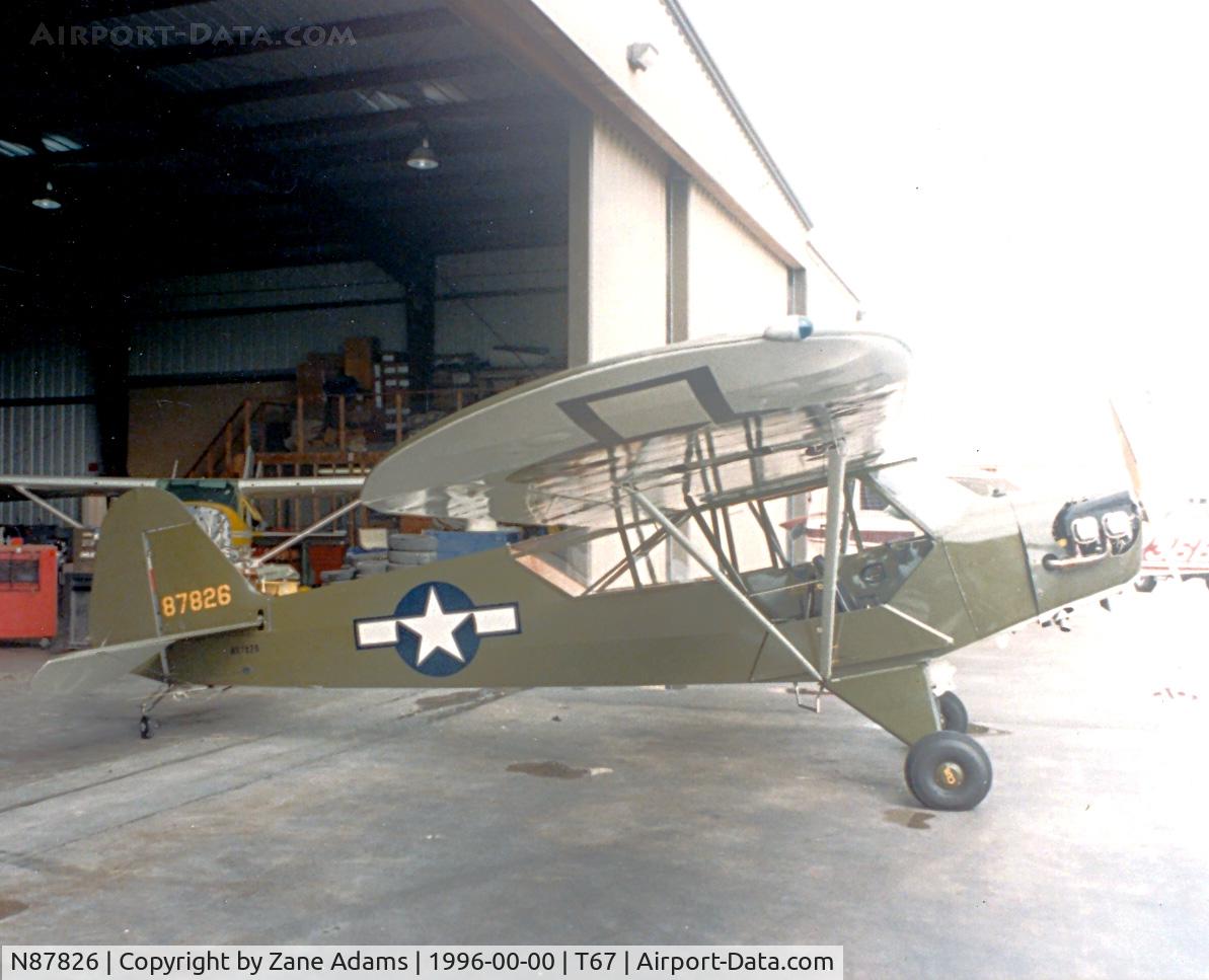 N87826, 1946 Piper J3C-65 Cub Cub C/N 15221, L-4 at Hicks Field