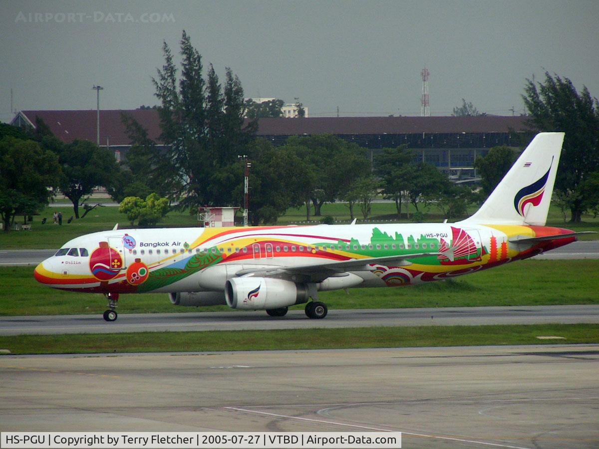 HS-PGU, 2004 Airbus A320-232 C/N 2254, Bangkok Air's colouful A320
