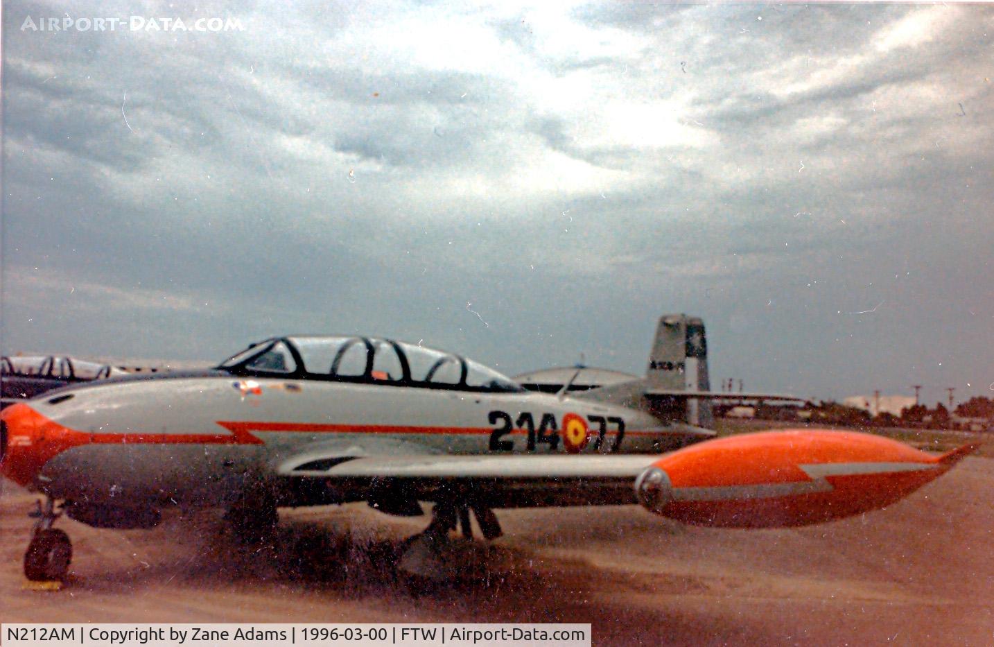 N212AM, 1965 Hispano HA-200 SAETA C/N HA-20-83, HA-200 Saeta at Meacham Field - Thsi is good as I could make this scan come out...
