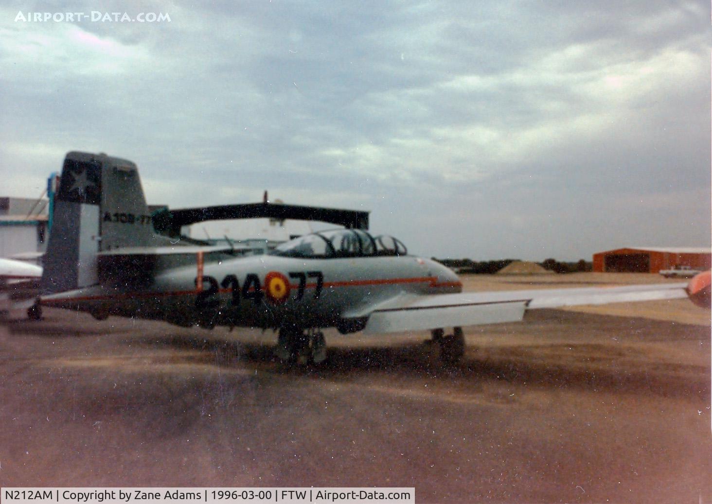 N212AM, 1965 Hispano HA-200 SAETA C/N HA-20-83, HA-200 Saeta at Meacham Field - This is good as I could make this scan come out...