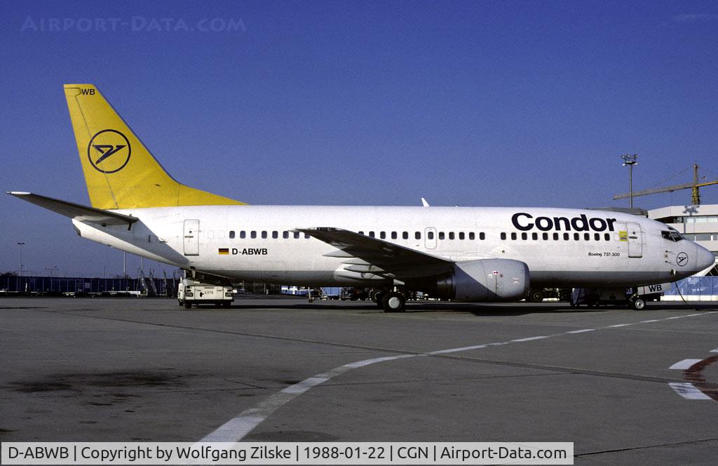 D-ABWB, 1987 Boeing 737-330 C/N 23834, visitor