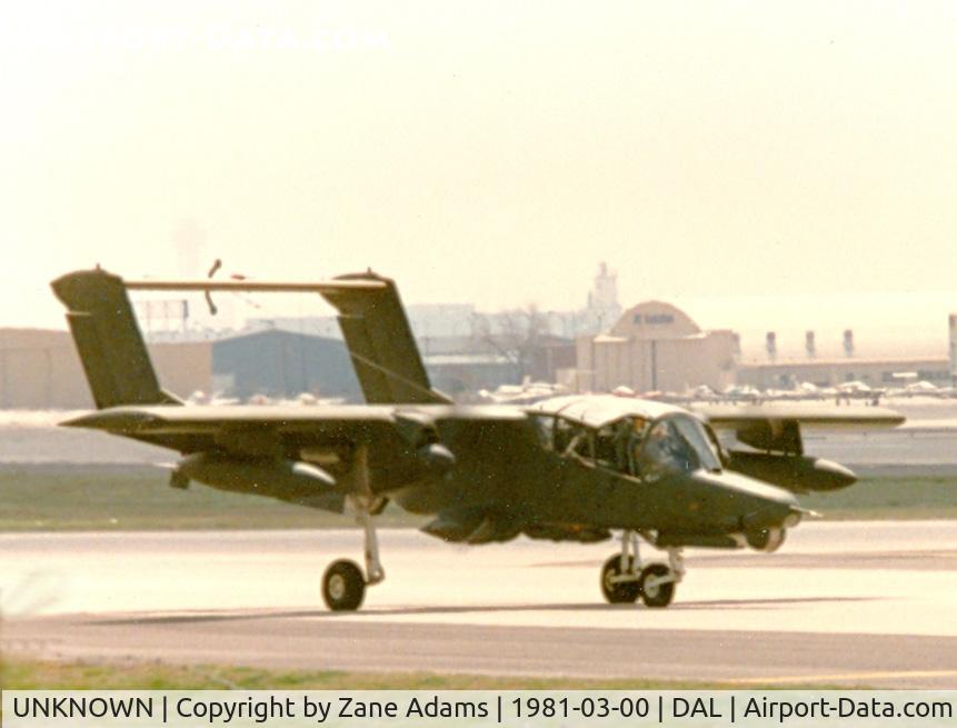 UNKNOWN, Miscellaneous Various C/N unknown, Unmarked North American OV-10D Bronco at Love Field, Dallas, TX